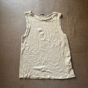 Lightweight Beige Zara Sleevless Sweater
